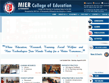 Tablet Screenshot of miercollege.in